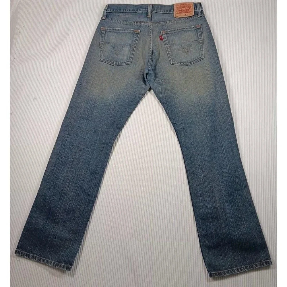 Levis 514 Jeans Mens 33x32 Blue‎ Slim Straight Denim Medium Wash Classic Pants